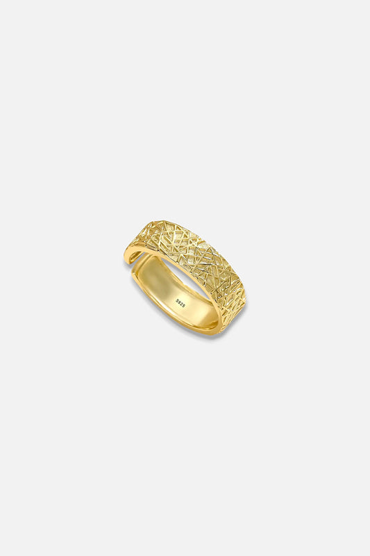 BAGUE ELETTRA ARGENT DORÉ 18K